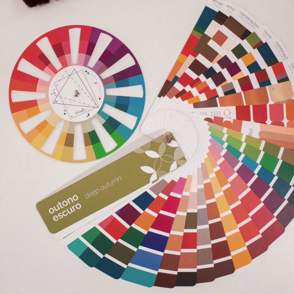 cartela de cores para coloração pessoal